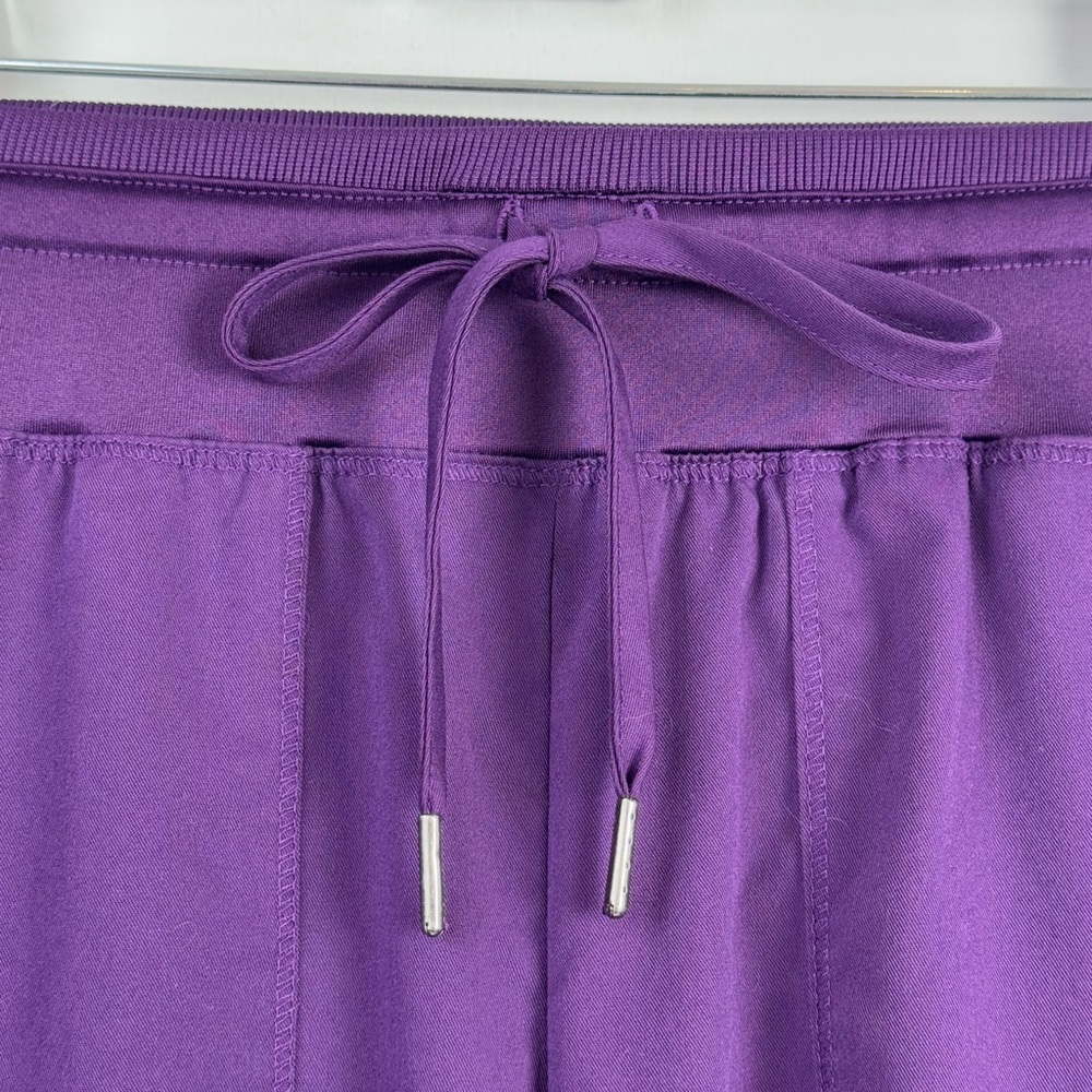 Greys Anatomy Spandex Stretch Carly 7-Pocket Mid-Rise Jogger Pant Eggplant XSP - Picture 8 of 12